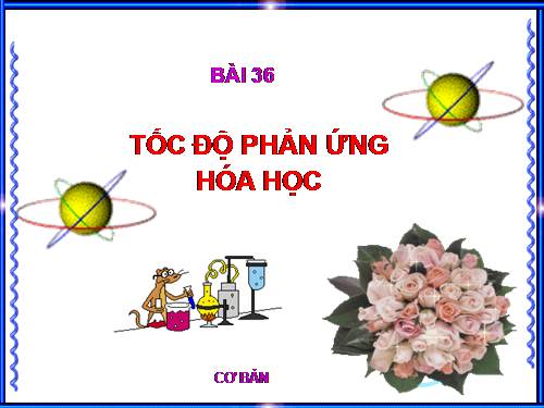 Bài 36. Tốc độ phản ứng hoá học