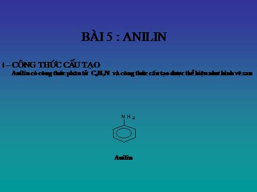 BAI 5: ANILIN