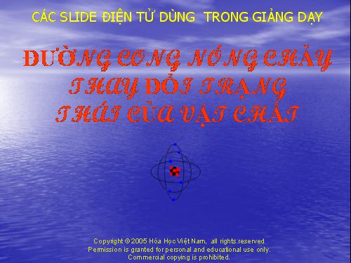 Duong cong nong chay thay doi trang thai cua vat chat