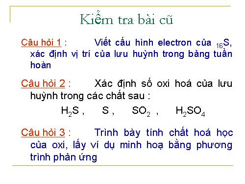 Bài 30. Lưu huỳnh