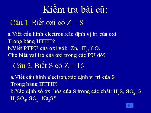 Bài 30. Lưu huỳnh