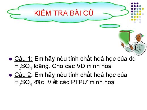 Bài 33. Axit sunfuric - Muối sunfat