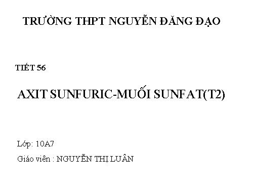 Bài 32. Hiđro sunfua - Lưu huỳnh đioxit