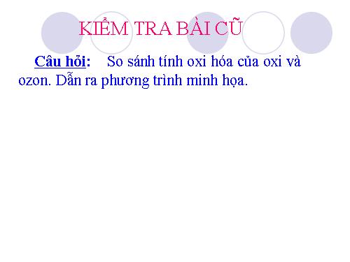 Bài 30. Lưu huỳnh