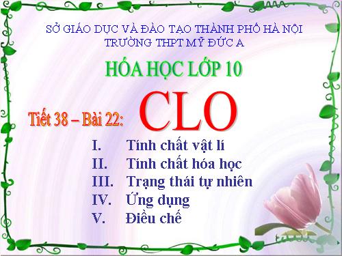 Bài 22. Clo