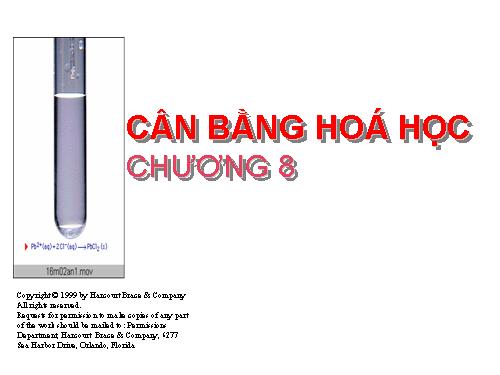 Bài 38. Cân bằng hoá học