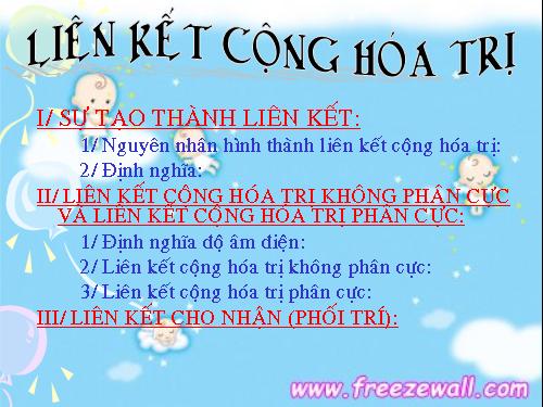 Bài 13. Liên kết cộng hoá trị