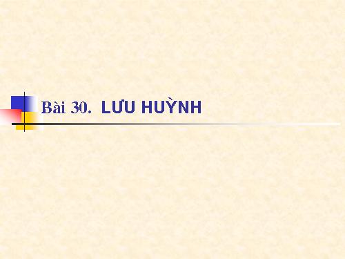 Bài 30. Lưu huỳnh