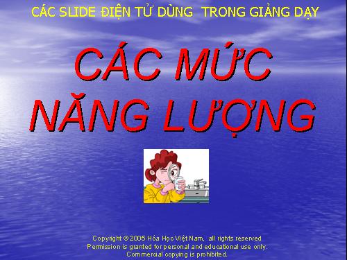 cac muc nang luong