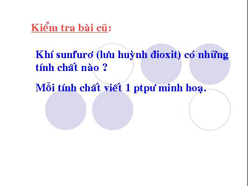 Bài 33. Axit sunfuric - Muối sunfat