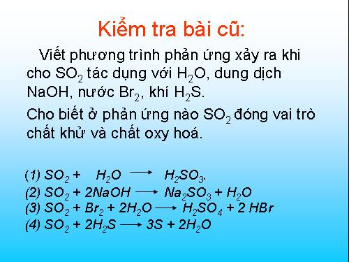 Bài 33. Axit sunfuric - Muối sunfat