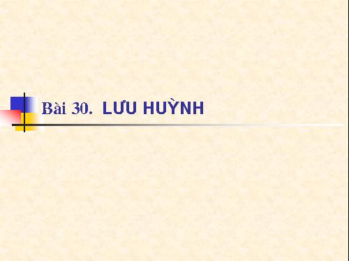 Bài 30. Lưu huỳnh