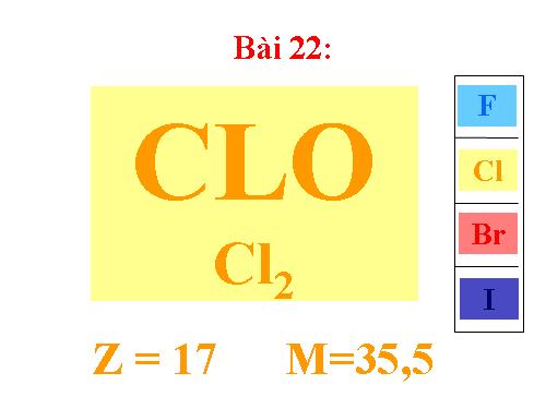 Bài 22. Clo