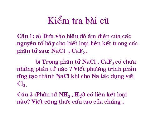 Bài 15. Hoá trị và số oxi hoá