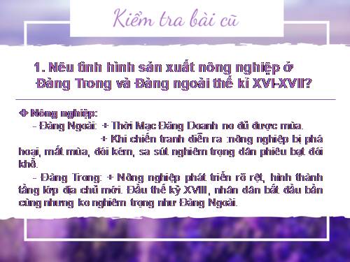 Bài 23. Kinh tế, văn hoá thế kỉ XVI - XVIII