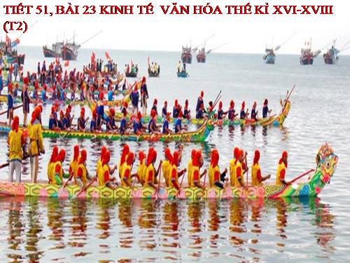 Bài 23. Kinh tế, văn hoá thế kỉ XVI - XVIII