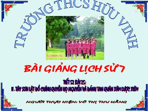 Bài 25. Phong trào Tây Sơn