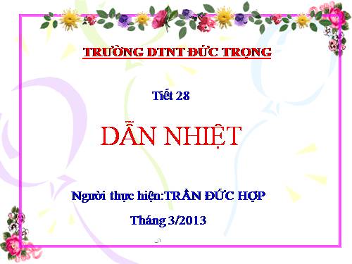 Bài 22. Dẫn nhiệt