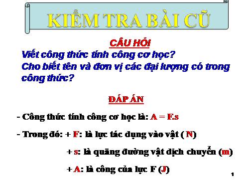 Bài 14. Định luật về công