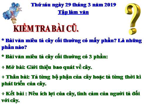 Tuần 29. Cấu tạo của bài văn miêu tả con vật