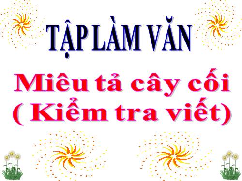 Tuần 27. Miêu tả cây cối (Kiểm tra viết)