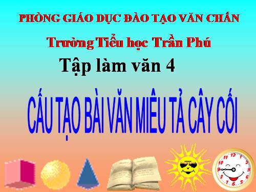 Tuần 21. Cấu tạo bài văn miêu tả cây cối