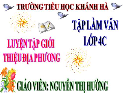 Tuần 16-20. Luyện tập giới thiệu địa phương