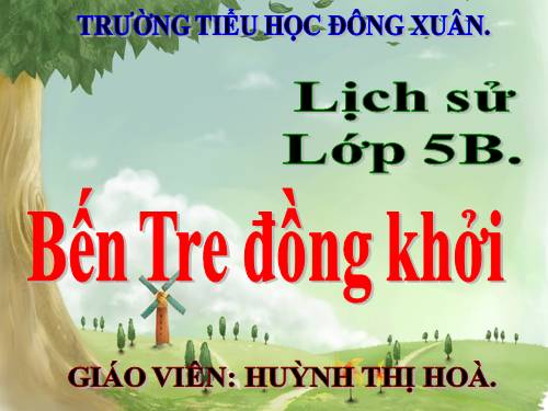 Bài 20. Bến Tre đồng khởi