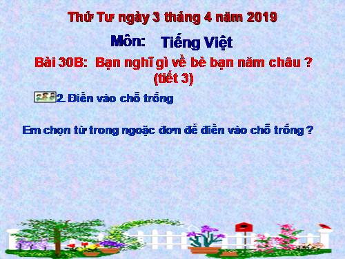 tap doc 3 Bạn nghĩ gì về bè bạn năm châu