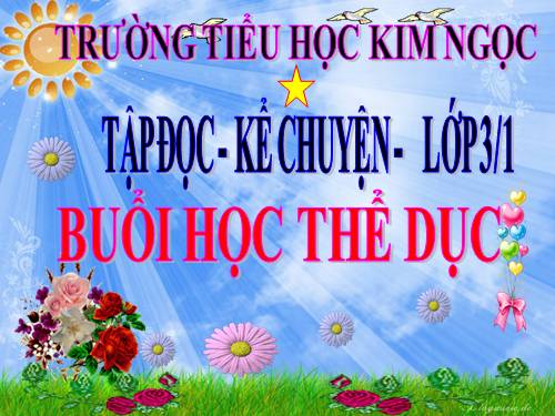 Tuần 29. Buổi học thể dục