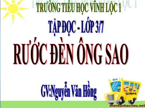 Tuần 26. Rước đèn ông sao