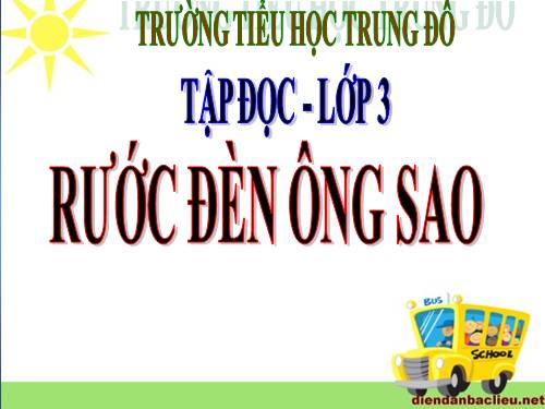 Tuần 26. Rước đèn ông sao