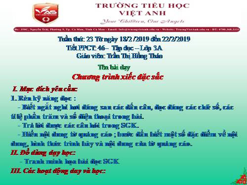 Tuần 23. Chương trình xiếc đặc sắc