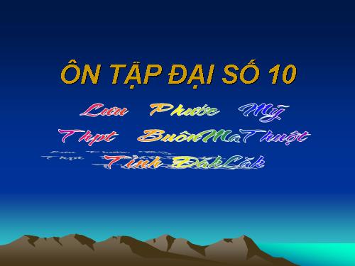 On tap cuoi năm DS 10