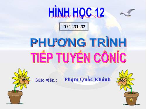 Tiếp tuyến các Côníc- hh12