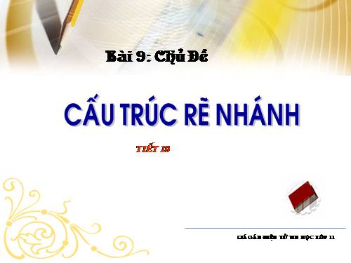 Bài 9. Cấu trúc rẽ nhánh