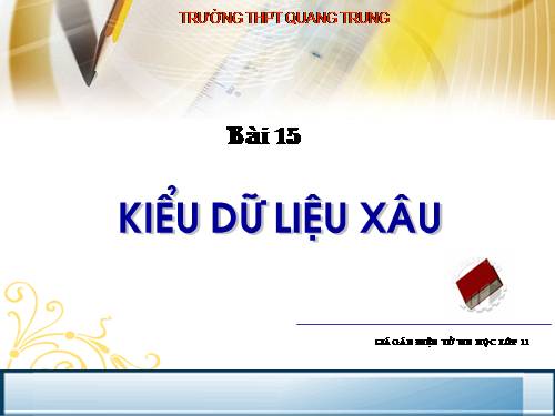 Bài 17. Chương trình con và phân loại