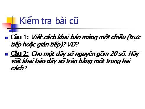 Bài 11. Kiểu mảng