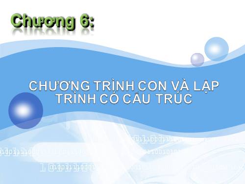 Bài 17. Chương trình con và phân loại