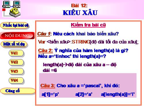 Bài 12. Kiểu xâu