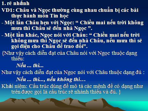 Bài 9. Cấu trúc rẽ nhánh