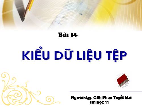 Bài 14. Kiểu dữ liệu tệp