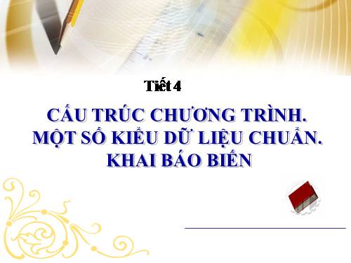 Bài 3. Cấu trúc chương trình