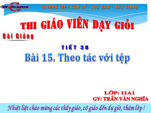 Bài 15. Thao tác với tệp