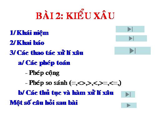 Bài 12. Kiểu xâu