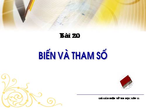 Biến và tham số