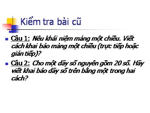 Bài 11. Kiểu mảng