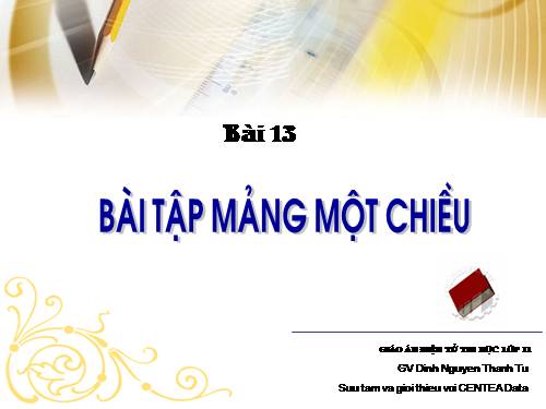 Bài tập mảng mộ chiều