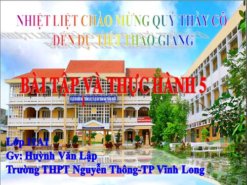 Bài tập và thực hành 5