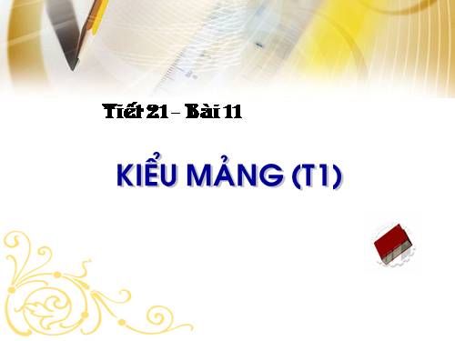 Bài 11. Kiểu mảng